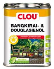 Clou Bangkirai- & Douglasien-Öl, olej na dřevěné terasy, chrání před UV zářením a ošetřuje také dřevěné paluby lodí nebo zahradní nábytek vyrobený z tvrdého dřeva nebo z exotických dřev, 750 ml