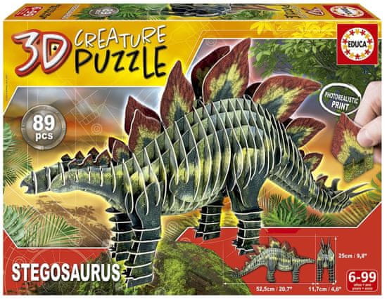 Educa 3D puzzle Stegosaurus 89 dílků