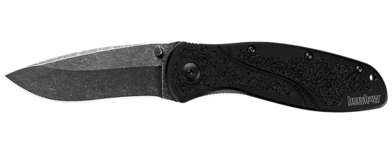 Kershaw 1670BW BLUR kapesní nůž 8,6 cm, Blackwash, černá, hliník