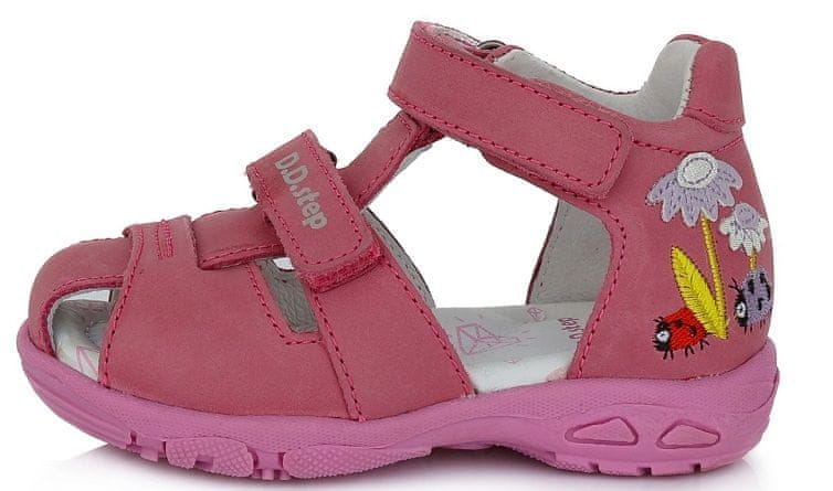 D-D-step dívčí sandály JAC290-359 růžová 24
