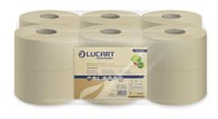Lucart Professional Toaletní papír "EcoNatural 19 J", hnědá, 2-vrstvý, 160 m, průměr 19 cm, jumbo role, 812276