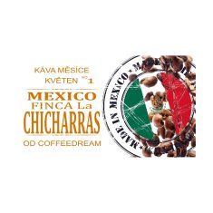 COFFEEDREAM MEXICO FINCA La CHICHARRAS - Hmotnost: 1000g, Typ kávy: Jemné mletí - český turek, Způsob balení: třívrstvý sáček se zipem, Stupeň pražení: pražení COFFEEDREAM