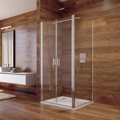 Mereo Lima sprchový kout, 120x120x190 cm, lítací dveře a pevný díl, sklo Čiré CK86553K - Mereo