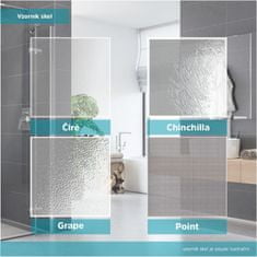 Mereo Lima sprchové dveře lítací, 110x190 cm, chrom ALU, sklo čiré 6 mm, EC CK80543K - Mereo