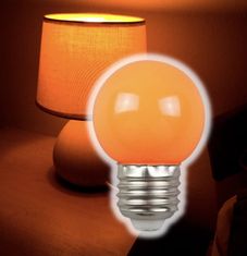 UVtech ORANGE-1 večerní biodynamická oranžová LED žárovka 2W E27
