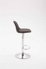 BHM Germany Barové židle Kiel (SET 2 ks), textil, tmavě šedá