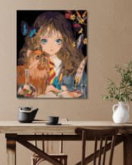 ZUTY Malování podle čísel - HERMIONA A KŘIVONOŽKA (HARRY POTTER) 40x50 cm vypnuté plátno na rám