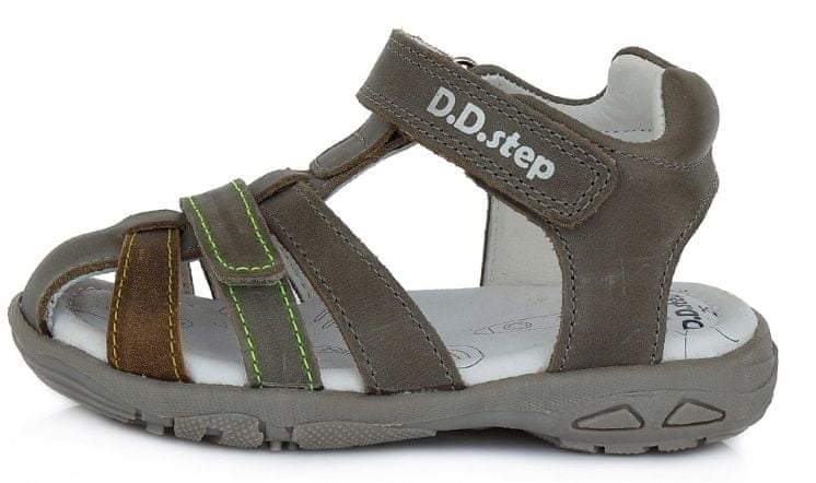 D-D-step dětské sandály JAC290-856 khaki 26