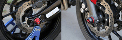 SEFIS Padací protektory s rolnama na přední a zadní kolo Yamaha MT-07 / TRACER / XSR 2014-2022