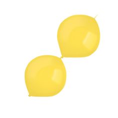 Amscan Balónky latexové spojovací žluté 100 ks 15 cm/6"