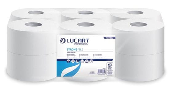 Lucart Professional Toaletní papír "Strong", bílý, 130 m, průměr 19 cm, 2 vrstvý, 812202