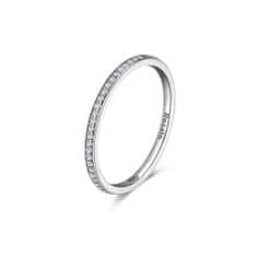 Rosato Minimalistický stříbrný prsten se zirkony Allegra RZA029 (Obvod 54 mm)