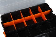 AHProfi Plastový kufřík na drobný materiál, 17 přihrádek - MW382