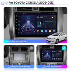 Junsun Autorádio Toyota Corolla E140 E150 2006 -2013 Android s GPS navigací, WIFI, USB, Bluetooth, Android rádio Toyota Corolla E140 E150 2006 -2013 