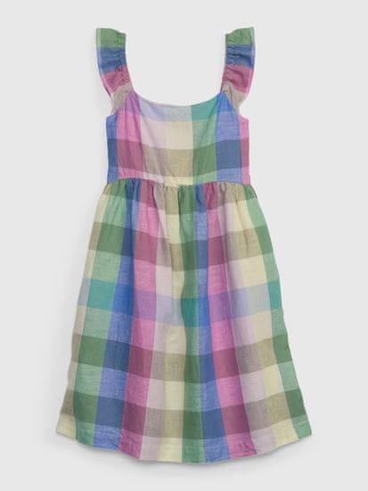 Gap Dětské kostkované šaty