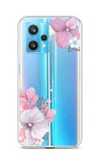 TopQ Kryt Realme 9 Pro+ silikon Violet Blossom 73268