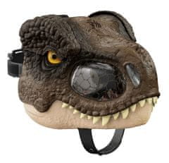 Mattel Jurassic World T-rex maska na obličej se zvuky GWD71