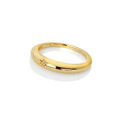 Hot Diamonds Jemný pozlacený prsten s diamantem Jac Jossa Soul DR227 (Obvod 54 mm)