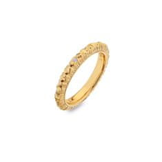 Hot Diamonds Půvabný pozlacený prsten s diamantem Jac Jossa Hope DR226 (Obvod 54 mm)
