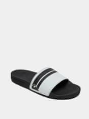 Quiksilver Bílo-černé pánské pantofle Quiksilver Rivi Slide 40