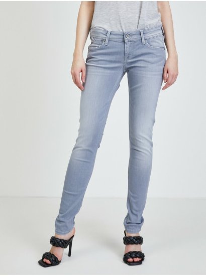 Pepe Jeans Světle šedé dámské skinny fit džíny Pepe Jeans