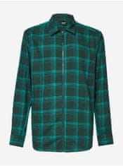 Oakley Zelená pánská lehká kostkovaná košilová bunda Oakley M