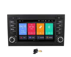 Hizpo CARPLAY AUTORÁDIO AUDI A4 Android pro Audi A4 B7 B6 S4 RS4 SEAT Exeo GPS navigace, mapy, Bluetooth, Handsfree, 2x USB, Mikrofon (vestavěný), MIRROR LINK 