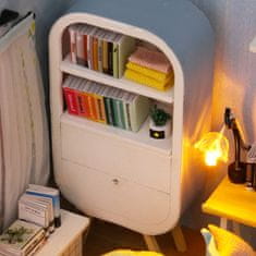 HABARRI Miniatura domečku DIY LED, kreativní sada, pokoj umělce