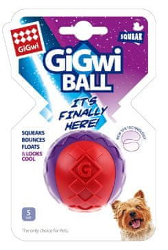 GiGwi Hračka pes Ball míček S červeno/purpurový