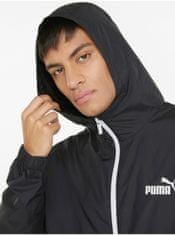 Puma Černá pánská lehká sportovní bunda s kapucí Puma Solid Windbreaker XL