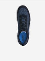 Geox Tmavě modré pánské boty se semišovými detaily Geox Spherica 42