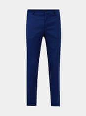 Jack&Jones Modré oblekové slim fit kalhoty s příměsí vlny Jack & Jones Solaris 46