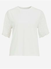 VILA Bílé tričko VILA Silinia M