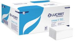 Lucart Professional Ručníky "Strong", bílé, papírové, skládané Z/V, 2 vrstvé, 863060/863134