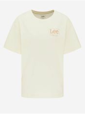 Lee Krémové dámské tričko s potiskem Lee L