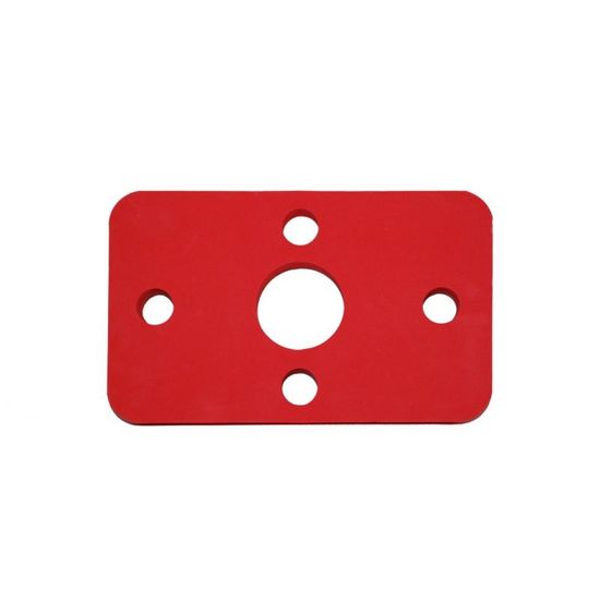 Tutee Plavecká deska LEARN 48x30x3,8 cm Červená