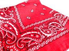 Motohadry.com Šátek Paisley bandana - 43603, tmavá růžová, 55x55 cm