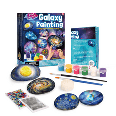 Pingos Sada kamenů a barev k malování na kamínky Galaxie