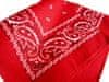 Motohadry.com Šátek Paisley bandana - 43606, červená, 55x55 cm