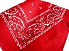 Motohadry.com Šátek Paisley bandana - 43606, červená, 55x55 cm