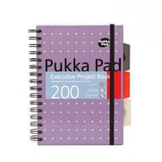 Pukka Pad Spirálový sešit "Metallic Project Book", mix barev, A5, linkovaný, 100 listů, 6336-MET