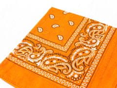 Motohadry.com Šátek Paisley bandana - 43622, světle oranžová, 55x55 cm