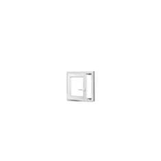 TROCAL Plastové okno | 55x55 cm (550x550 mm) | bílé | otevíravé i sklopné | levé