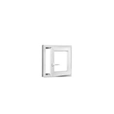 TROCAL Plastové okno | 80 x 80 cm (800 x 800 mm) | bílé | otevíravé i sklopné | pravé