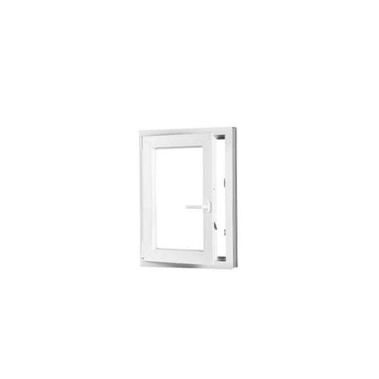 TROCAL Plastové okno | 100x120 cm (1000x1200 mm) | bílé | otevíravé i sklopné | levé