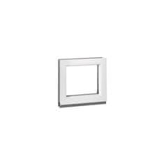 TROCAL Plastové okno | 40x40 cm (400x400 mm) | bílé | fixní (neotvíravé)