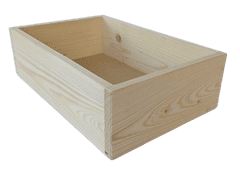 Kareš spol. s r.o. Dřevěná bedýnka 5017 malá 200 x 300 x 90 mm Přírodní