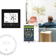 Smoot Air Thermostat Typ vytápění: Pro podlahové vytápění (16 A) chytrý termostat