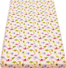 NEW BABY Dětská pěnová matrace 120x60 růžová - různé obrázky