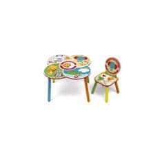 Arditex Dětský dřevěný stolek + židle FISHER PRICE, FP10000